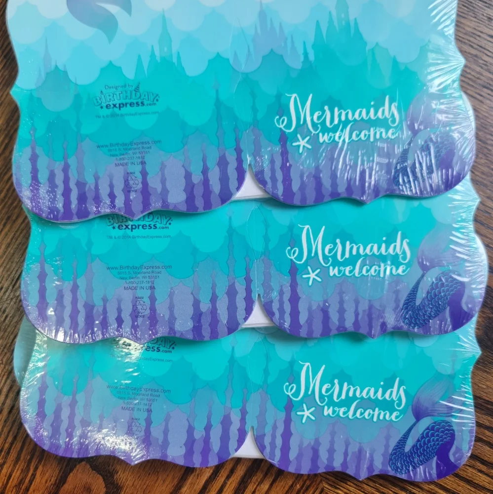 4 Packs of 🧜‍♀️ Mermaid Birthday Invitations BRAND NEW